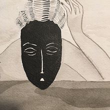 Tinta china sobre Arches. First Row. . Ink Illustration, and Children's Illustration project by Cristina Dominguez / Madame Sunday - 06.08.2020
