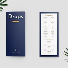 Drops Bar Cocktail . Design grafic de Sharon Gamero Caycho - 01.30.2020