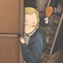 Behind the bookcase/ Anne Frank. Un progetto di Illustrazione tradizionale di Valentina Toro - 16.10.2019