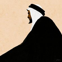 The Sheikh | Digital Portrait Painting | Personal Artwork. Un progetto di Illustrazione digitale, Pittura digitale, Belle arti, Pittura, Disegno di ritratti e Pittura ad acquerello di "Muhammad at-Tayieb" al-Hyari - 08.06.2020