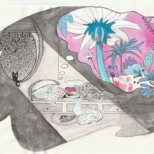 My project in Introduction to Children’s Illustration course . Ilustrasi tradisional, Seni Rupa, Lukisan, Gambar Pensil, Menggambar, Ilustrasi Anak-Anak, Narasi, Dan Lukisan Cat Air proyek oleh Silvia Roukens - 05.14.2021