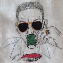 Meu projeto do curso: Criação de retratos bordados. Embroider project by Giovana Suzin - 06.09.2020