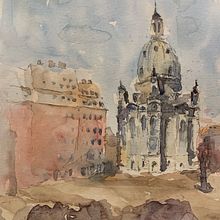Architecture in watercolors . Architectural Illustration, and Watercolor Painting project by nada.w.sh - 06.09.2020