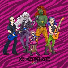 RPG Rock Band design.. Un projet de Art conceptuel, Dessin au cra, on, Conception de personnages, Illustration traditionnelle et Illustration numérique de Patricia Venegas Serra - 04.09.2019