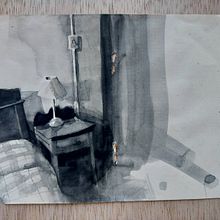 B&W Watercolor Spaces. Painting, and Watercolor Painting project by João Paulo de Carvalho - 06.09.2020