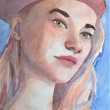 Mi Proyecto del curso: Retrato artístico en acuarela. Un progetto di Pittura ad acquerello di Juan Cruz Siucatti - 10.06.2020