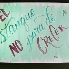 EL ESTANQUE - HÉROES DEL SILENCIO . Lettering project by Leila Nelly Perales Sanabria - 06.22.2020
