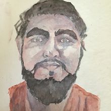 El yo. Portrait Drawing, and Watercolor Painting project by Rogelio Aurelio Rojas - 06.09.2020