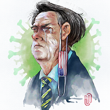 Bozo. Traditional illustration, Digital Illustration, Digital Painting, and Watercolor Painting project by Ricardo Nask - 06.10.2020