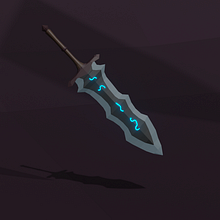 Long Sword Low Poly. 3D, 3D Animation, and Game Design project by Alejandro Alvarado Loria - 06.11.2020