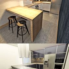Cocinas 1. 3D, 3D Design, Interior Design, Furniture Design, Making, Industrial Design, and 3D Modeling project by Alejandro Fernández Da cunha - 05.04.2018