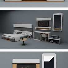 Mobiliario para Hotel en Grupo Villa / Tenerife España. 3D, 3D Design, Interior Design, Furniture Design, Making, Industrial Design, and 3D Modeling project by Alejandro Fernández Da cunha - 04.16.2019