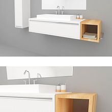 Mobiliario para Baño en Grupo Villa / Tenerife España . 3D, 3D Design, Interior Design, Furniture Design, Making, Industrial Design, and 3D Modeling project by Alejandro Fernández Da cunha - 10.16.2017