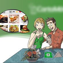 Bibujo publicitario para carta digital . Desen digital de Rosa Rivero - 06.11.2020