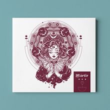 Packaging / Disc / Disco / Design / Diseño / Mártir. Design, Digital Design, Graphic Design, Traditional illustration, Digital Illustration, Vector Illustration, Music, and Packaging project by Ion Benítez - 06.11.2020