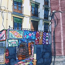 Granada. Street Art, Watercolor Painting, and Sketchbook project by Sara De Vicente - 06.11.2020