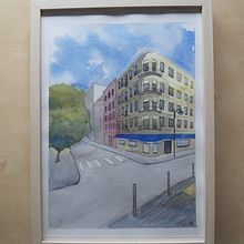 Projeto Final: Desenho arquitetônico com aquarela e tinta . Un proyecto de Ilustración arquitectónica de David Alves - 10.06.2020