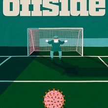 Cover illustration: Offside. Editorial Design, and Traditional illustration project by Emma Hanquist - 05.25.2020