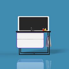 Mobiliario de Baño . 3D, 3D Design, Interior Design, Furniture Design, Making, Industrial Design, and 3D Modeling project by Alejandro Fernández Da cunha - 10.16.2019