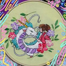 Bordado Viaje de Chihiro . % Paulina Goytia tarafından hazırlanan Nakış projesi - 06.11.2020