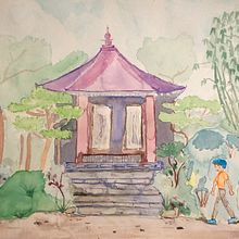 Proyecto final: Camino al Templo.. Un progetto di Illustrazione tradizionale, Instagram, Paesaggismo, Pittura, Pittura ad acquerello e Ritocco fotografico di Angel Peto - 12.06.2020