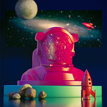 Meu projeto do curso: Introdução rápida ao 3D: dos conceitos iniciais à renderização com o Cinema 4D. 3D Design, and Concept Art project by Rômulo Tomaz Righi de Aquino Filho - 06.12.2020
