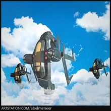 Mi Proyecto del curso: Diseño y modelado de una nave sci-fi en 3D. Un proyecto de 3D de Abel Rivero - 12.06.2020