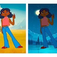 @CMLART : Design de personagens para animação com Photoshop - Chloe. Un progetto di Arte concettuale, Character design e Illustrazione tradizionale di Camila Cordeiro - 12.06.2020