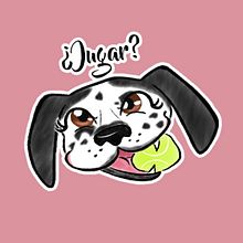 Dalmatian Pet Stickers. Un progetto di Illustrazione tradizionale, Illustrazione digitale e Illustrazione infantile di Patricia Venegas Serra - 25.05.2020