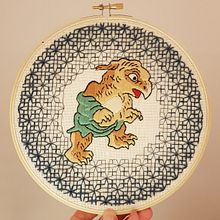 My project in Introduction to Blackwork Embroidery course. Embroider project by naomi_waller - 06.12.2020