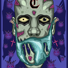 Mi Proyecto del curso: Ilustración vectorial: más volumen y rock and roll. Traditional illustration project by Esteban Cotrina - 06.12.2020