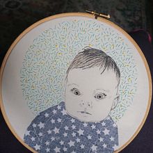 My project in Creation of Embroidered Portraits course. Un proyecto de Bordado de ann999_granger - 12.06.2020