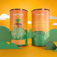 Monos - Café Nativo. Br, ing, Identit, Graphic Design, Traditional illustration, and Packaging project by William Ibañez Ararat - 06.13.2020
