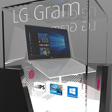 LG Gram PLV. 3D, 3D Design, Furniture Design, Making, Industrial Design, and 3D Modeling project by OS Design - 11.10.2019