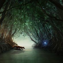 In The Mangrove Tunnel | Narrative Digital Painting | Personal Project. Un progetto di Illustrazione infantile, Arte concettuale, Illustrazione digitale, Pittura digitale, Illustrazione tradizionale, Pittura, Stor e telling di "Muhammad at-Tayieb" al-Hyari - 13.06.2020