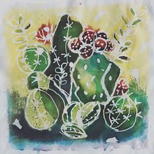 Ilustración batik sobre tela Ein Projekt aus dem Bereich Traditionelle Illustration von Gloriana Blanco - 14.06.2020