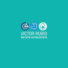 Logotipo Victor Rubio, Dietista - Nutricionista. Br, ing, Identit, and Design project by Javier Díaz González - 06.14.2020