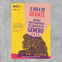 X Aula de Debate IUEM. Un progetto di Direzione artistica, Graphic design e Illustrazione tradizionale di Alba Mezcua - 14.04.2019