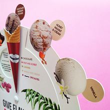 Menú pop-up Häagen-Dazs. Un progetto di Product design e Graphic design di Alba Mezcua - 15.03.2016