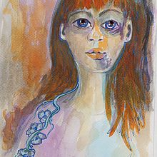 Mi Proyecto del curso: Rostros y Acuarela. Een project van  Artistieke tekening van Beatrix Prieto - 20.06.2020
