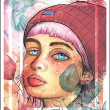 Mi Proyecto del curso: Retrato ilustrado en acuarela. Un progetto di Pittura ad acquerello e Pittura digitale di Alejandra Ulloa - 14.06.2020