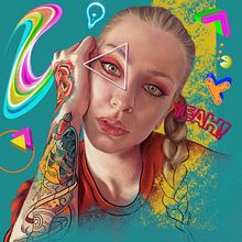 Mi Proyecto del curso: Retrato creativo ilustrado con Procreate Mi hija y su mundo . Projekt z dziedziny Portret użytkownika elenapalaciosperez - 29.08.2020
