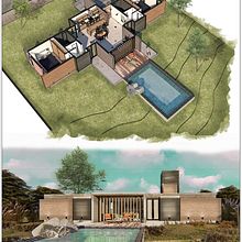 Mi Proyecto del curso: Ilustración digital de proyectos arquitectónicos. 3D project by Lucia Tre - 06.15.2020