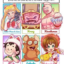 Six Fan arts. Un proyecto de Ilustración tradicional de Rita Muñoz - 15.06.2020