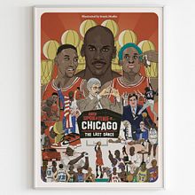 The Last Dance - Michael Jordan. Un proyecto de Diseño de carteles, Diseño gráfico e Ilustración digital de Quim Mirabet López - 15.06.2020