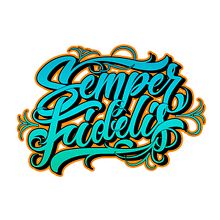 Semper Fidelis, proyecto final Script Lettering. Un progetto di H, lettering, Lettering e Lettering digitale di Nerio Cárdenas - 15.06.2020