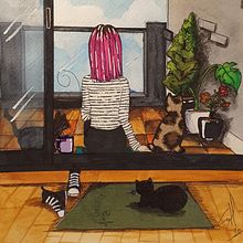 Autorretrato . Collage, Graphic Design, Traditional illustration, and Watercolor Painting project by Stela Sh - 05.02.2020