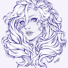 Lineart practice. Digital Drawing project by Natália Dias - 06.15.2020