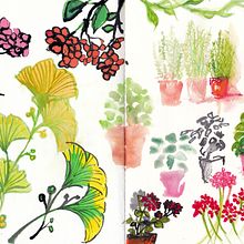 Meu projeto do curso: Técnicas de ilustração para desbloquear sua criatividade. Traditional illustration project by Sandrine Da Fonte - 06.15.2020