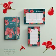  Hibiscus quarentine . Projekt z dziedziny R, sunek botaniczn i Malowanie akwarelą użytkownika Aranzazú Reverte - 15.06.2020